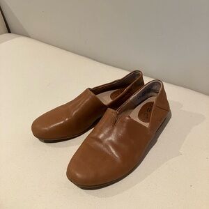 b.o.c. Size 7 Caramel leather slip on loafers